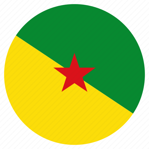 Circle, country, flag, french guiana, world icon - Download on Iconfinder