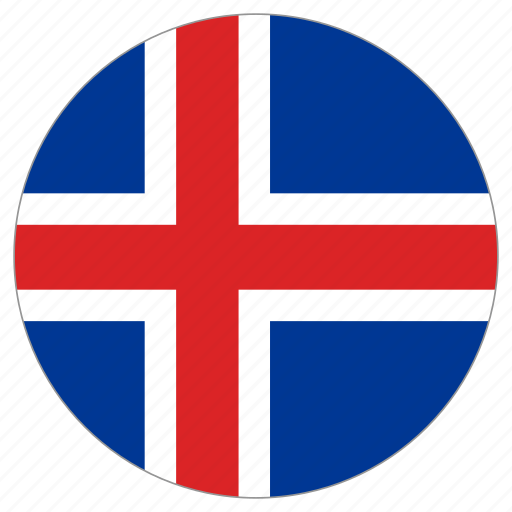 Circle, country, flag, iceland, world icon - Download on Iconfinder