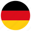 circular, country, flag, germany, world 