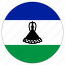 circular, flag, lesotho