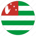 abkhazia, circular, flag 