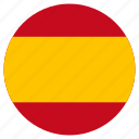circular, flag, spain