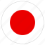 circular, flag, japan 