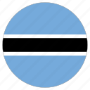 botswana, circular, flag 