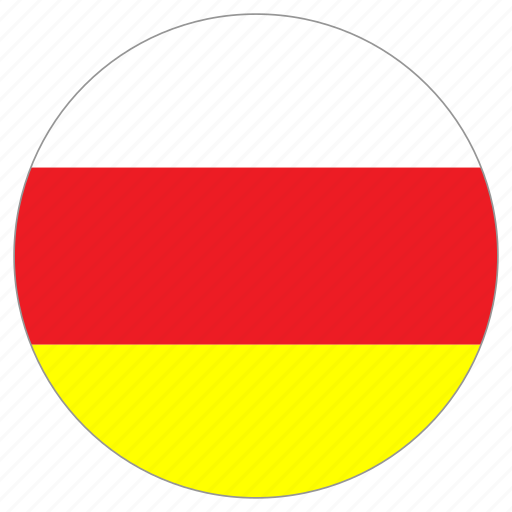 Circular, flag, north ossetia icon - Download on Iconfinder