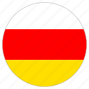 circular, flag, south ossetia 
