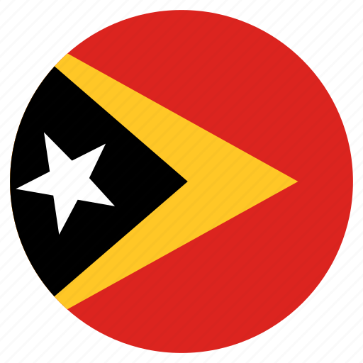 Circular, east timor, flag icon - Download on Iconfinder