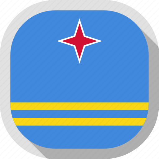 Aruba, flag, world, rounded, square icon - Download on Iconfinder