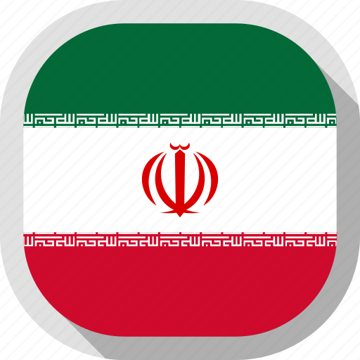 Flag, iran, world, rounded, square icon - Download on Iconfinder