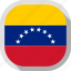 flag, venezuela, world, rounded, square 