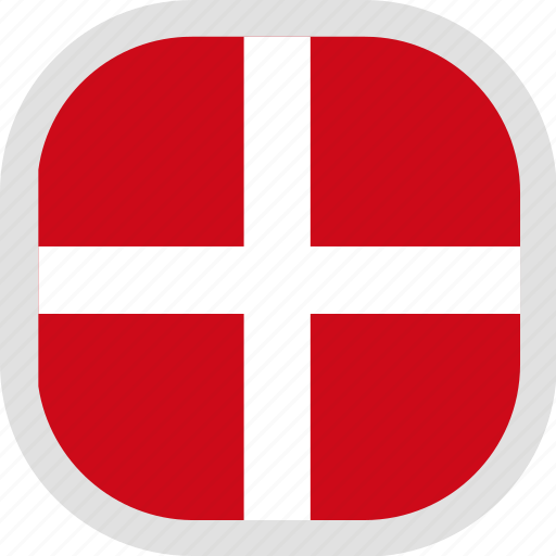 Denmark, flag, world icon
