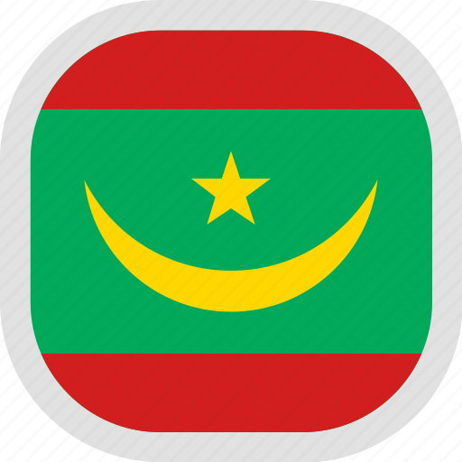 Flag, mauritania, new, world icon - Download on Iconfinder