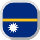 circle, country, flag, nauru, rounded, square