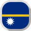 circle, country, flag, nauru, rounded, square 
