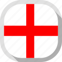 circle, country, flag, george's cross, rounded, square