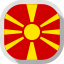 circle, country, flag, macedonia, rounded, square 