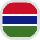 flag, gambia, world