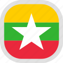 flag, myanmar, republic, union, world