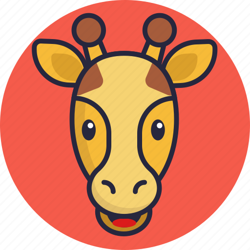 Giraffe, emoji, stroke, animal, emoticon, emoticons icon - Download on Iconfinder