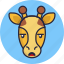 giraffe, emoji, stroke, animal, emoticon, emoticons 