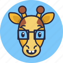 giraffe, emoji, stroke, animal, emoticon, emoticons