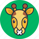 giraffe, emoji, stroke, animal, emoticon, emoticons