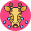 giraffe, emoji, stroke, cry, animal, emoticon, emoticons 