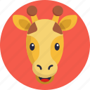 giraffe, emoji, animal, smile
