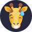 giraffe, emoji, sweat, animal 