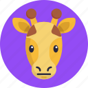 giraffe, emoji, angry, animal