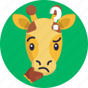 giraffe, emoji, animal