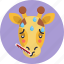 giraffe, emoji, fever, sick, animal 