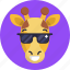 giraffe, emoji, cool, animal 