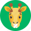 giraffe, emoji, mouth, shut, animal 