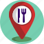 hotel, pin, location, navigation, restaurant 