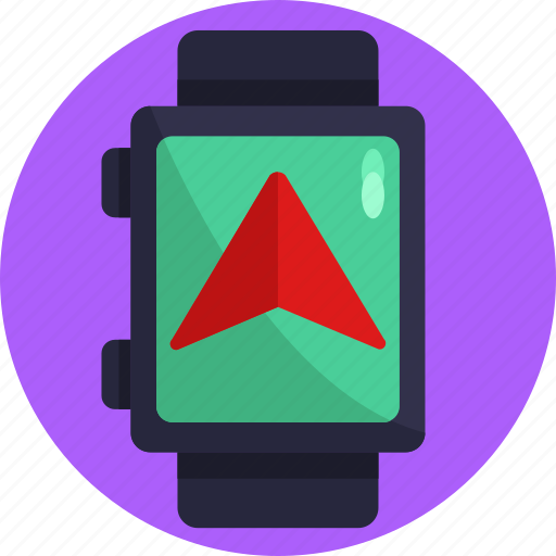 Direction, gps, map, navigation, route, smartwatch, watch icon - Download on Iconfinder