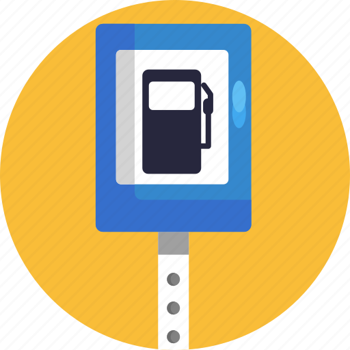 Direction, gas, map, navigation, sign, station icon - Download on Iconfinder