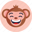 monkey, emoji, smile, animal, emoticon, emoticons