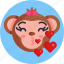 monkey, emoji, love, animal, emoticon, emoticons 