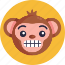 monkey, emoji, animal, emoticon, emoticons, grin