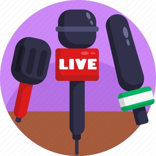 News, broadcasting, microphone, mic icon - Download on Iconfinder