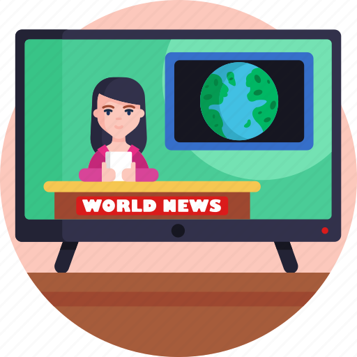 News, broadcasting, televison news, news channel, media icon - Download on Iconfinder