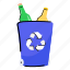 garbage can, dustbin, wastebasket, trash can, waste bin 