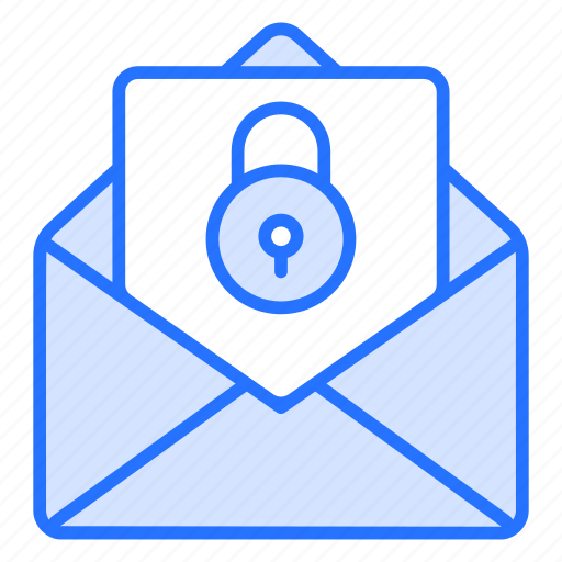 Cyber mail, envelope, security, document, communication, protection, cyber icon - Download on Iconfinder