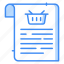 shopping file, file, document, memo, list, shipping document, ecommerce, shopping information, shopping document 