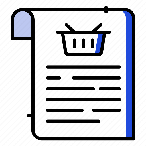 Shopping file, file, document, memo, list, shipping document, ecommerce icon - Download on Iconfinder