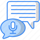 voice chat, talking, audio, communication, conservation, microphone, speech icon