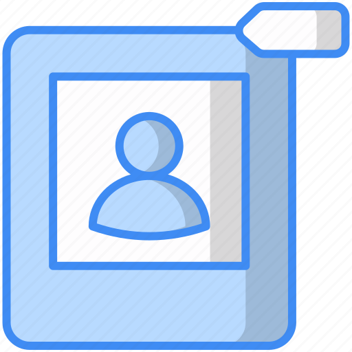 Photo tag, image tag, picture tag, geotag, identity, document icon icon - Download on Iconfinder