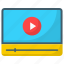 video, movie, player, multimedia, film, development, clip icon 