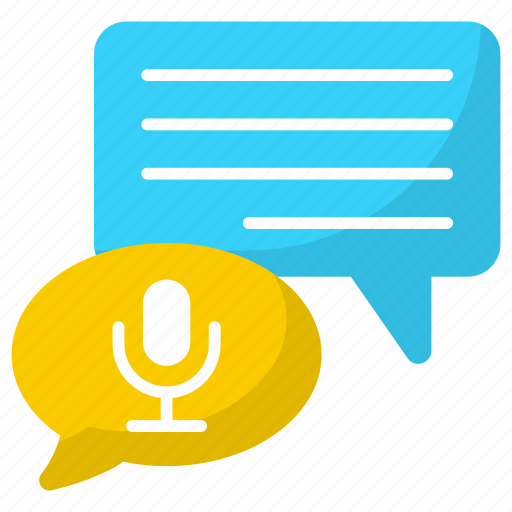 Voice chat, talking, audio, communication, conservation, microphone, speech icon icon - Download on Iconfinder